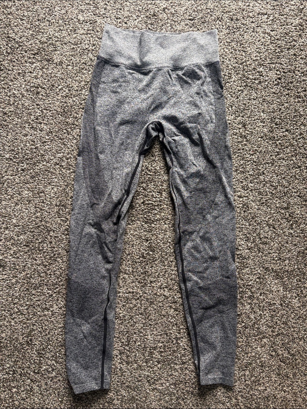 PINK High-Waisted Grey Active Leggings